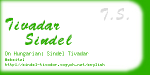 tivadar sindel business card